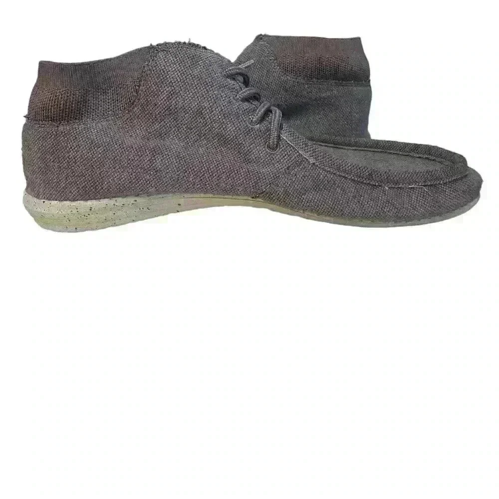 NEW! Hey Dude Wayne Brown Hi-Top Lace-Up Comfort Shoes - Size 13